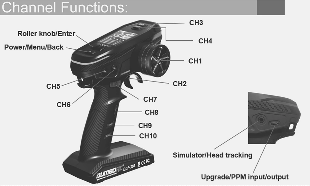 DumboRC-DDF-350-24-GHz-Digitaler-Funktransmitter-mit-10CH-HD-LCD-Bildschirm-und-X10F--X10FG--X4FM--X-2005235-14